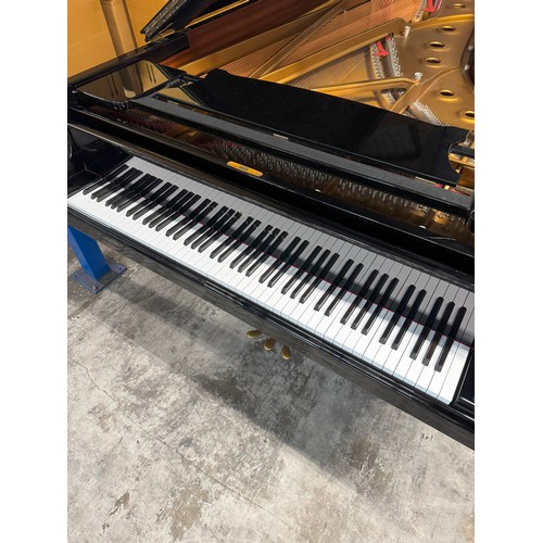 209 - Steinway (c1982)
A 275cm Model D concert grand piano in a bright ebonised case on square tapered leg... 