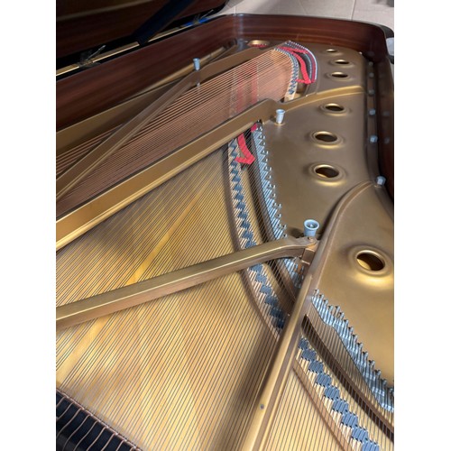 209 - Steinway (c1982)
A 275cm Model D concert grand piano in a bright ebonised case on square tapered leg... 