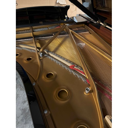 209 - Steinway (c1982)
A 275cm Model D concert grand piano in a bright ebonised case on square tapered leg... 