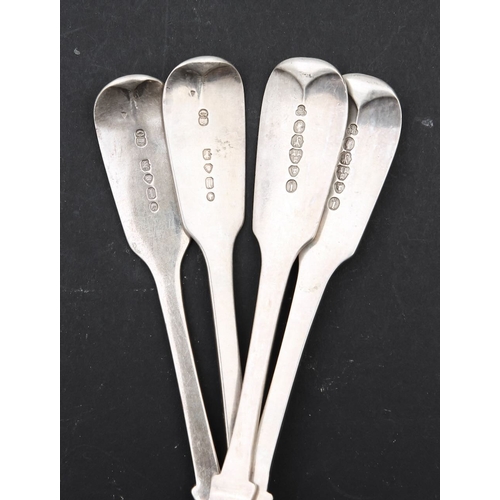 51 - Four Victorian silver Fiddle pattern spoonscomprising a pair by Reid & Sons, Newcastle 1872, and ano... 