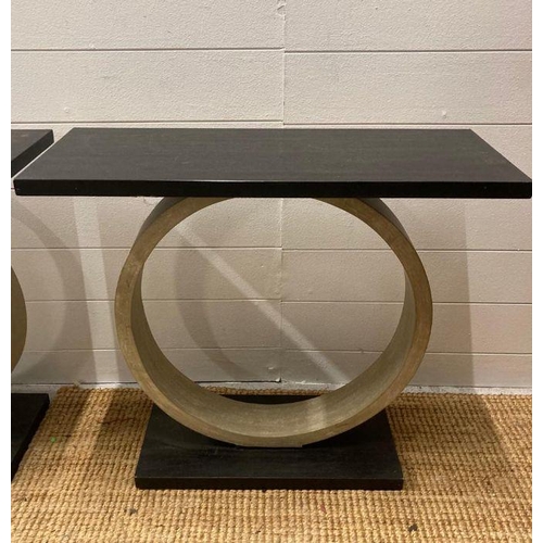 112 - A pair of contemporary OKA Magicus side tables  height 61 30 x 70