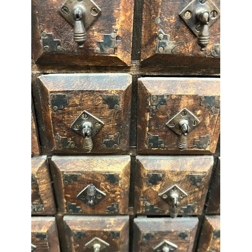 128 - A wooden spice holder  (H41cm W30cm D15cm)