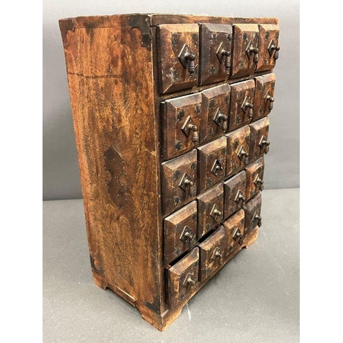 128 - A wooden spice holder  (H41cm W30cm D15cm)