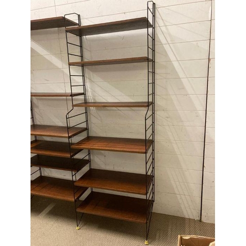 130 - A modular Ladderax shelving unit