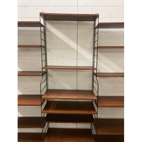130 - A modular Ladderax shelving unit