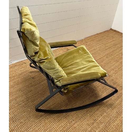 136 - A Reigate Rocker rocking chair by Plunkett upholstered in green