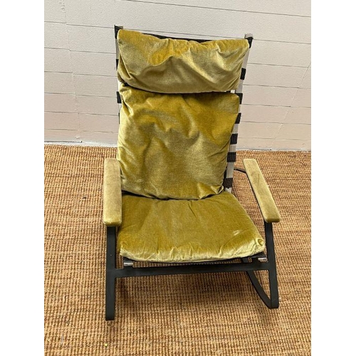 136 - A Reigate Rocker rocking chair by Plunkett upholstered in green