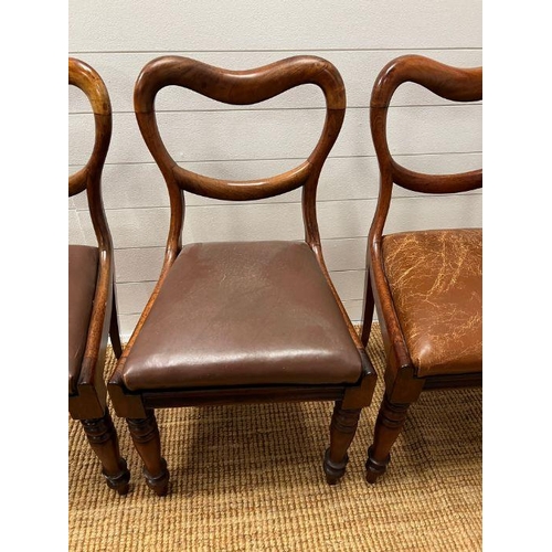 152 - Four oak spoon back chairs