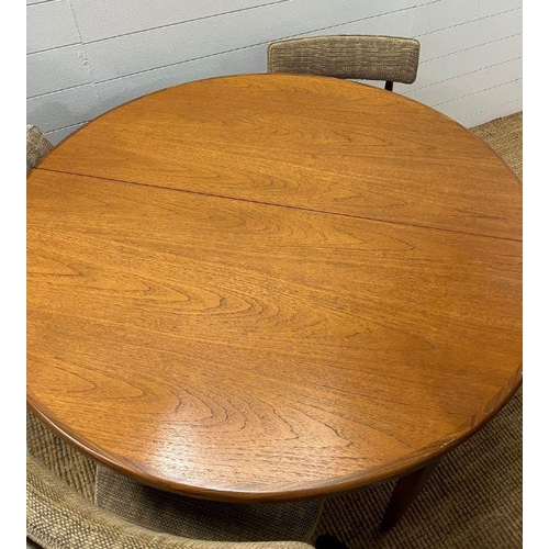 170 - A teak G-Plan dining table with four chairs