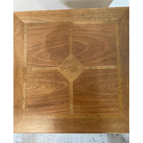 177 - A light oak single drawer side table