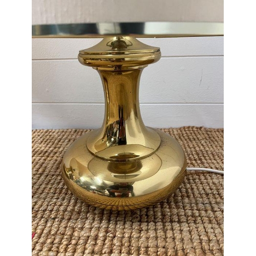 276 - A pair of gilt Mid Century lamps and one other