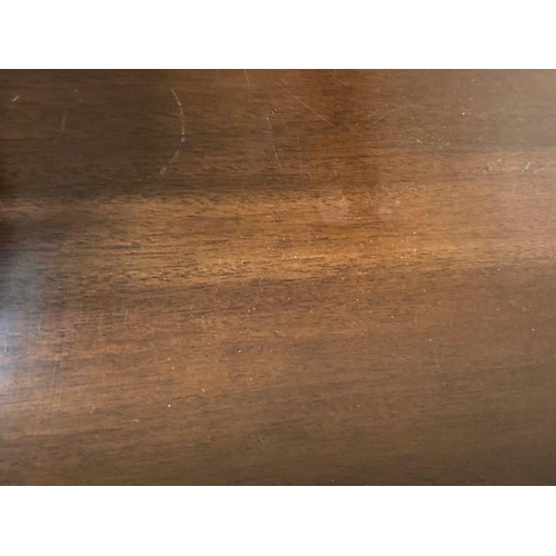 80 - A Louis Philippe style carved mahogany console table (H77cm W107cm D45cm)