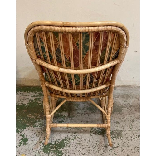 136 - A Mid Century vintage bamboo rocking chair