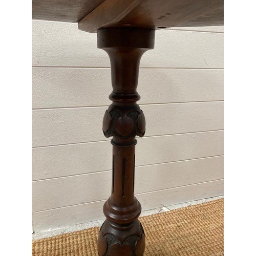 145 - A burr walnut oval pedestal side table on tripod legs