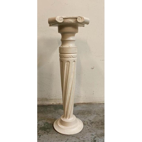 17 - A French style white painted jardinière or plant stand (H89cm)