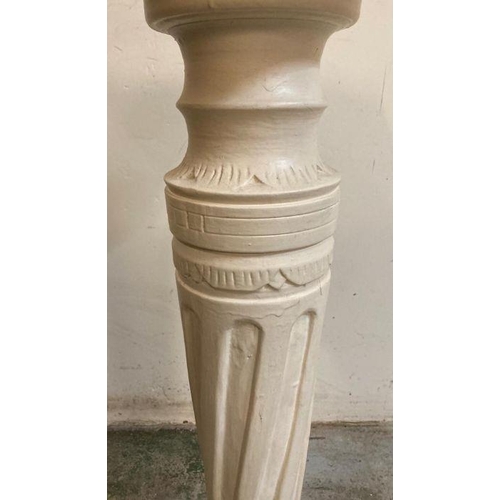 17 - A French style white painted jardinière or plant stand (H89cm)