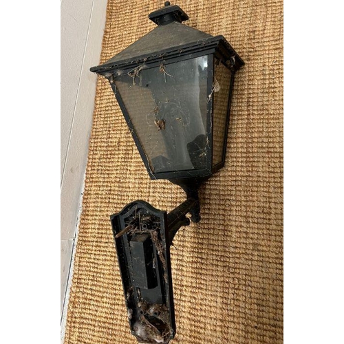 234 - Two outside wall lanterns (H56cm)