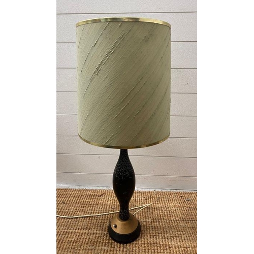 237 - A table lamp with crackle effect central column