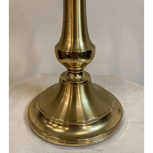 243 - A brass two armed table lamp