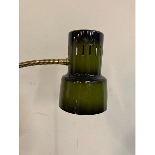 247 - A Mid Century floor lamp in green and gold