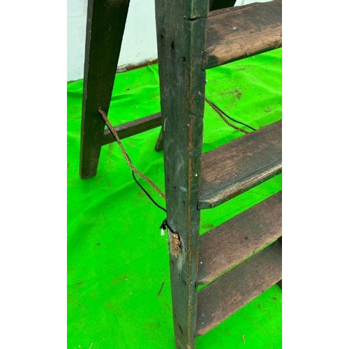 269 - A frame wooden ladder