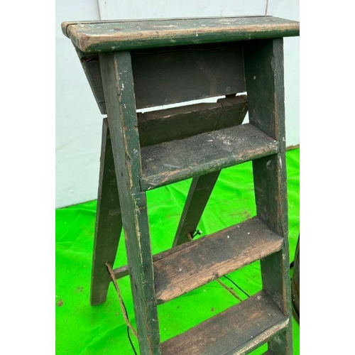 269 - A frame wooden ladder