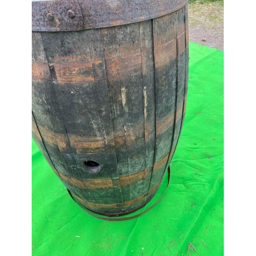 270 - A reclaimed wooden cask barrel AF (H100cm Dia55cm)