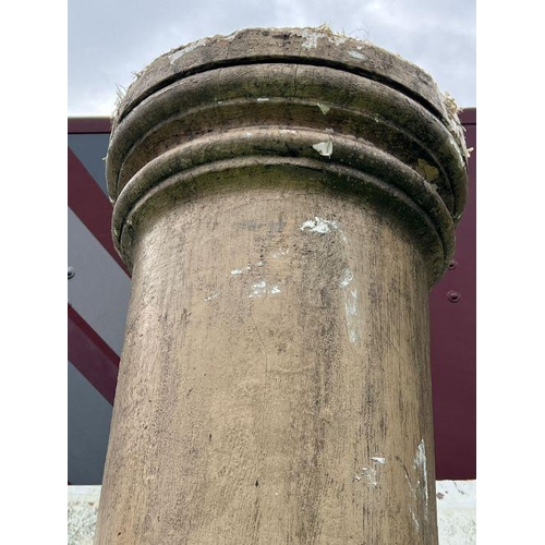 271 - Four plaster reclaimed columns (H250cm)