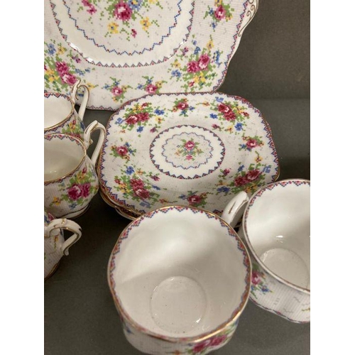 373 - A part Royal Albert bone china Petit Point tea and coffee service