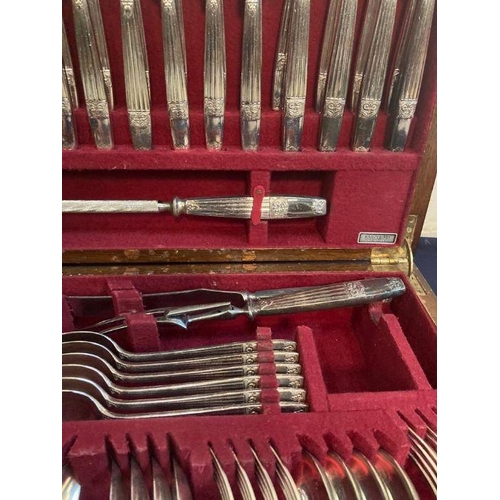 407 - An extensive silver plated canteen of cutlery by Elkington and Co of Birmingham