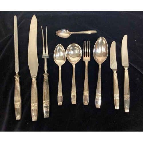 407 - An extensive silver plated canteen of cutlery by Elkington and Co of Birmingham