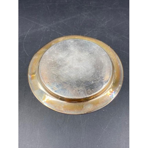 432 - A hallmarked Asprey silver pin dish.