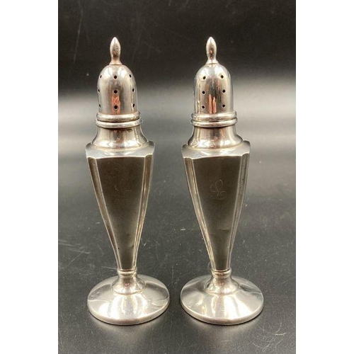 433 - A Pair of Sterling silver American salts by MUECK-CARY CO INC