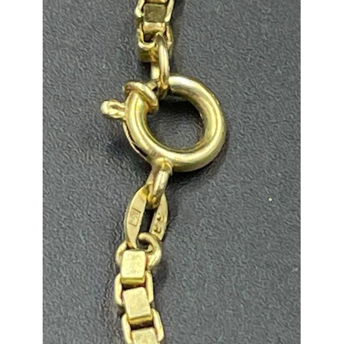 474 - A box style gold necklace, marked 333 (Approximate Total Weight 33.6g)