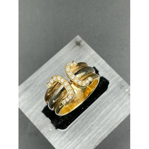 487 - An 18ct gold Cartier ring