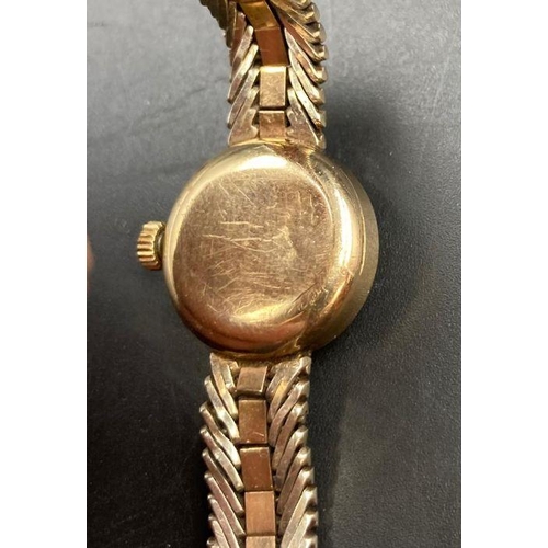 514 - A 9ct gold watch and bracelet by Bentima (Approximate Total Weight 23.1g)