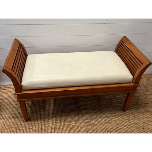 58 - Double teak plantation chair