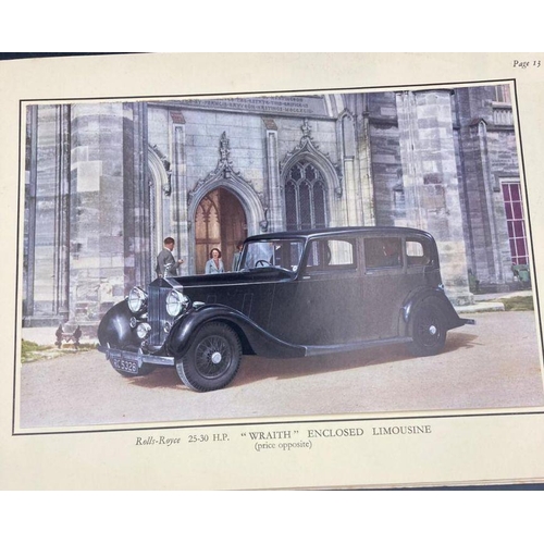 638 - Rolls Royce 'The Wraith' brochure The 25-30 HP