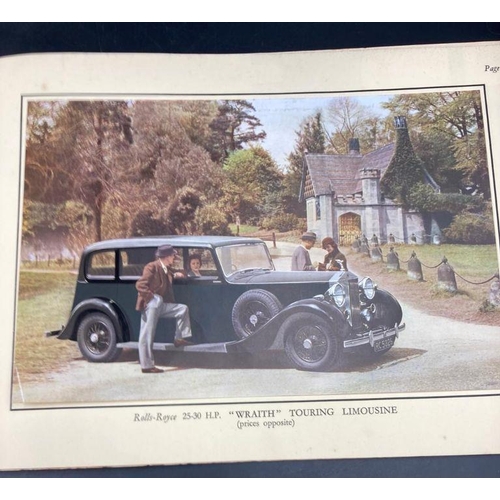 638 - Rolls Royce 'The Wraith' brochure The 25-30 HP