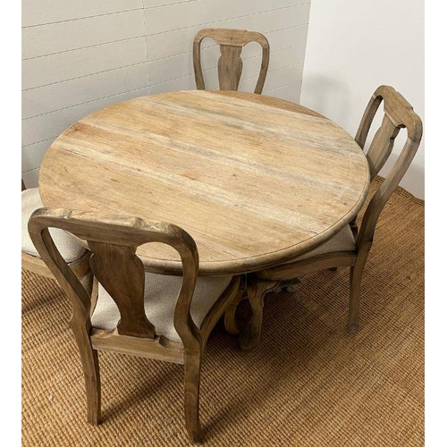 69 - A rustic frame house style dining table with four chairs