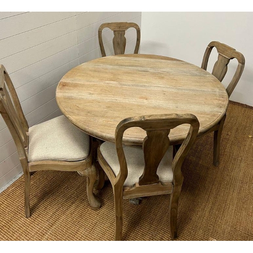 69 - A rustic frame house style dining table with four chairs