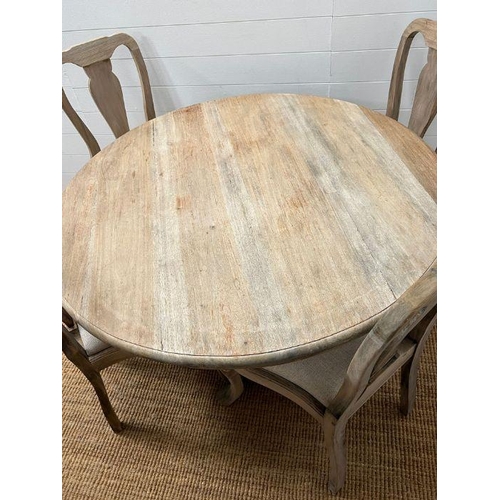 69 - A rustic frame house style dining table with four chairs