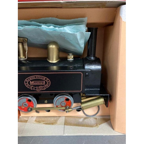 701 - A boxed Mamod steam railway engine