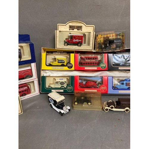 707 - A selection of boxed and unboxed toy cars, Lledo etc