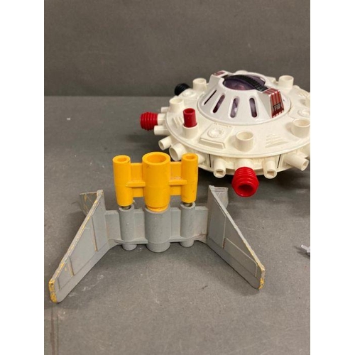 716 - A selection of play worm toys to include the USS Enterprise