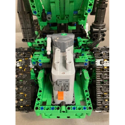 726 - A Lego Technic radio controlled tractor with plough