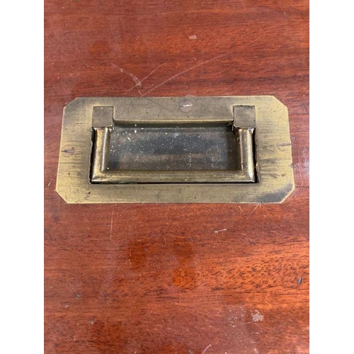 723 - A 19th Century Wenham binocular petrological microscope by Ross of London, cased on plinth in a glas... 