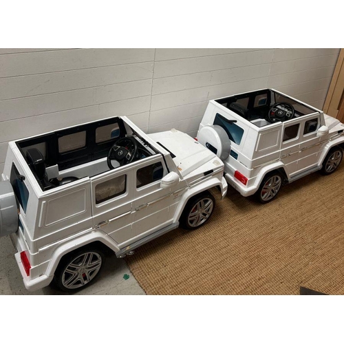 912 - Two AMG Mercedes G Wagon kids rode on cars AF(No charges, untested)
