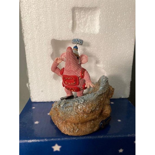 108 - Two Robert Harrop Clangers Figurines: 'Pride' Small clanger & Mirror and Tiny Clanger