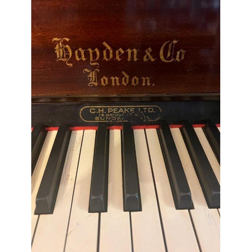 22 - A Hayden and Co upright piano